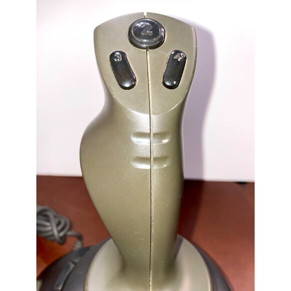 Microsoft SideWinder USB Joystick Flight Simulator Controller - PC Gaming - USED - Picture 4 of 5